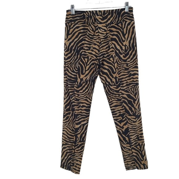 Elliott Lauren Zebra Print Pull On Pants Black And Gold Sz 6 - Picture 4 of 4